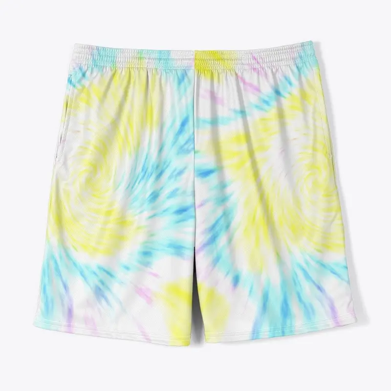  Pastel Blue Yellow Tie-dye 