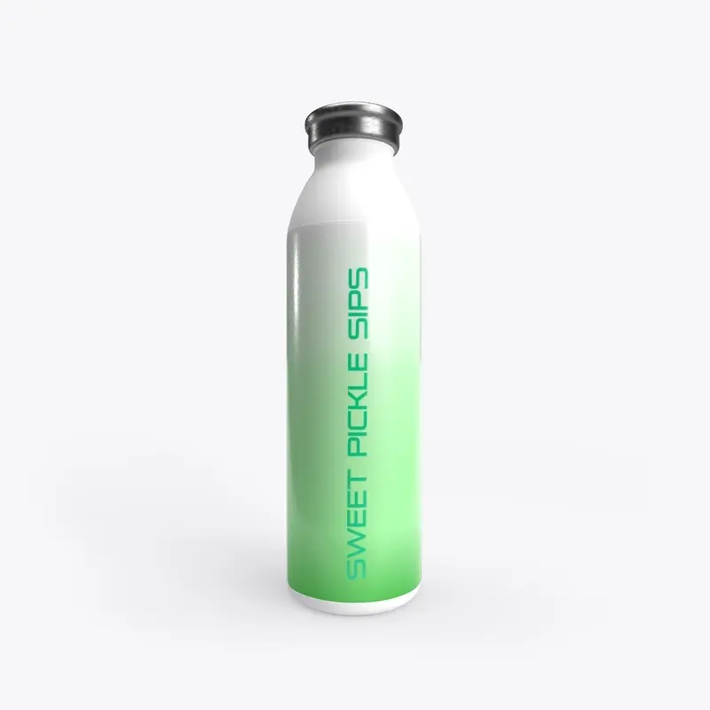 Pickleball Green Gradient Water Bottle