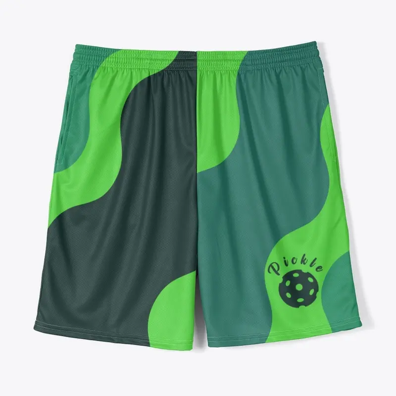 Green Pickleball Shorts Play Pickleball 