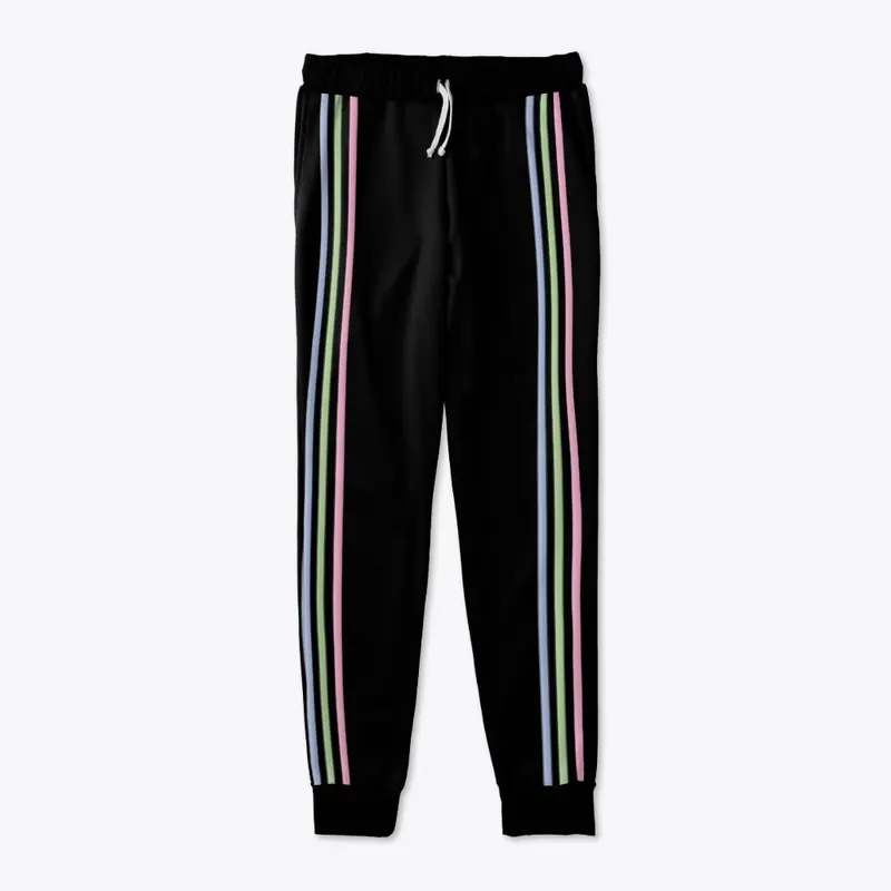 Pickleball Sport Neon Stripes Joggers