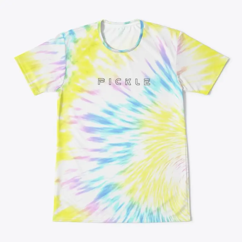 Yellow Pickleball Player Tie Dye  