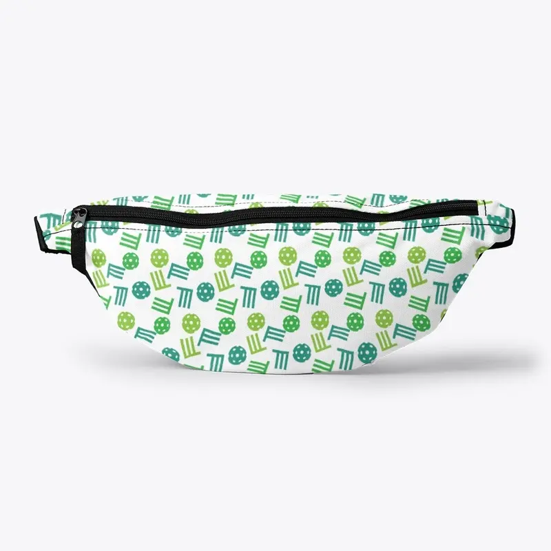 PicklePassion Green Geometric Fanny Pack