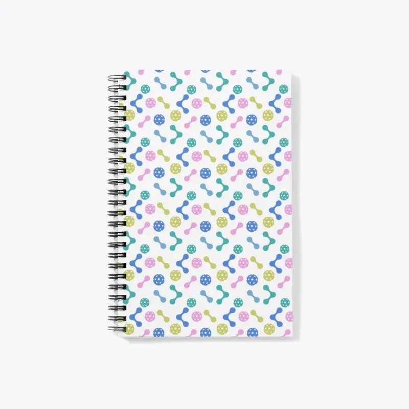 Playful Pickleball Patterns Notebook