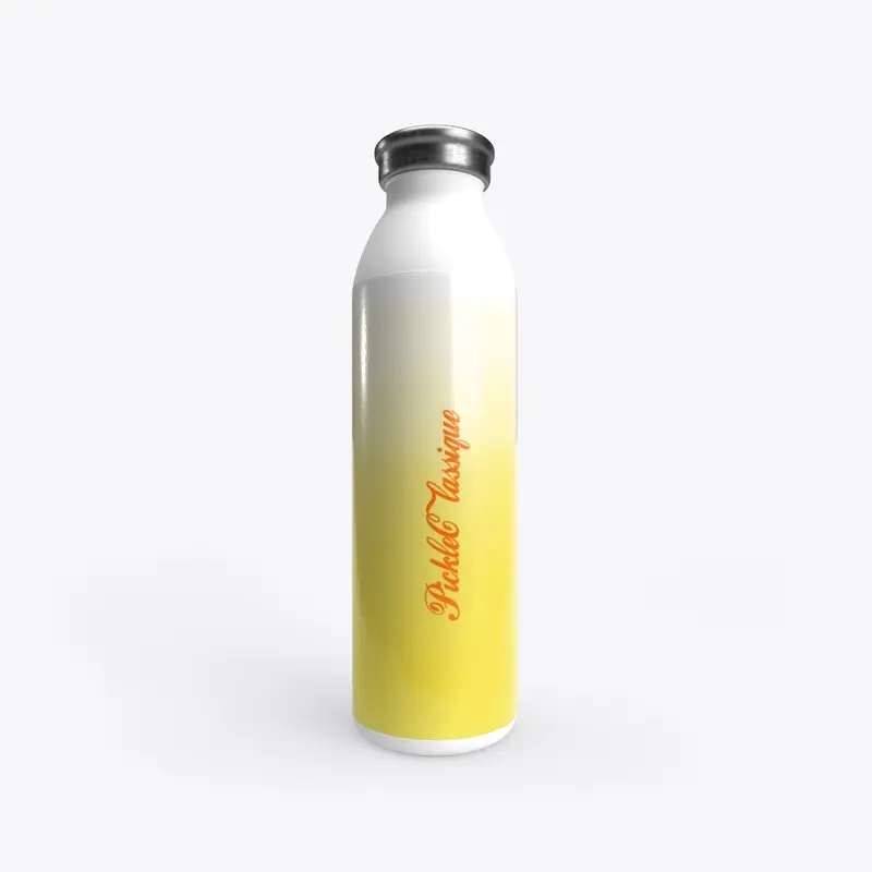 Pickleball Yellow Gradient Water Bottle